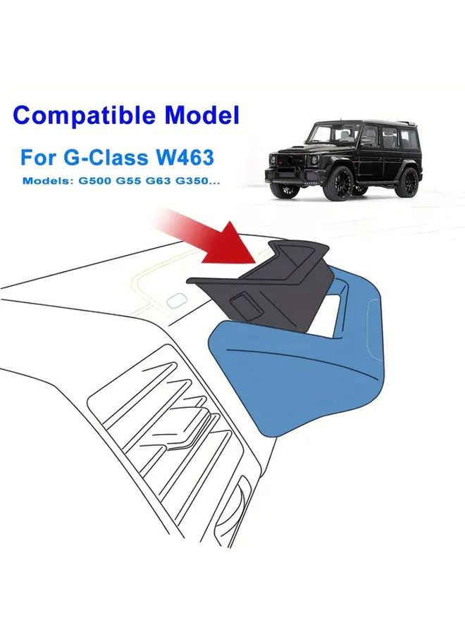 Black Passenger Front Handle Storage Box For G Class W463 G500 G550 G55 G63 1991 2018 No Tools Needed Easy Installation - Image 3