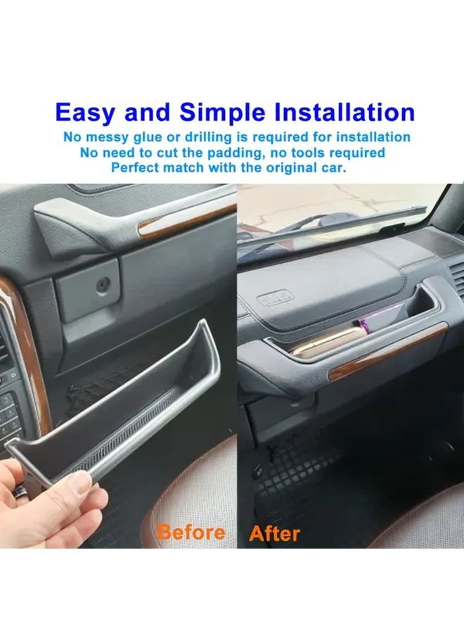 Black Passenger Front Handle Storage Box For G Class W463 G500 G550 G55 G63 1991 2018 No Tools Needed Easy Installation - Image 1