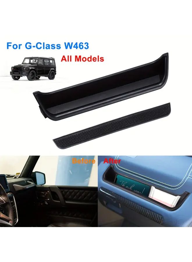 Black Passenger Front Handle Storage Box For G Class W463 G500 G550 G55 G63 1991 2018 No Tools Needed Easy Installation - Image 5