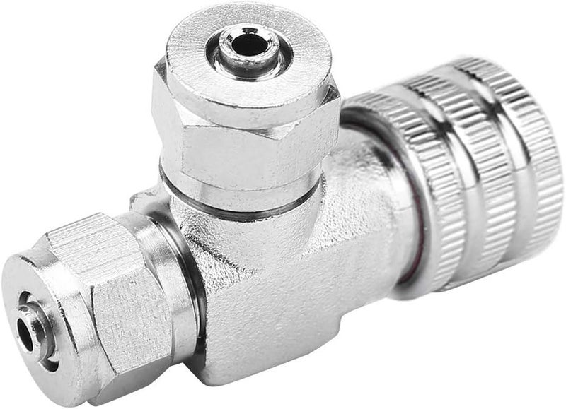 Pssopp CO2 Adjustable Valve, Stainless Steel Needle MicroMetering Valve for Aquarium CO2 Control, Easy Installation for Aquarists (Double-head fine-tuning valve (takeover)) - Image 5