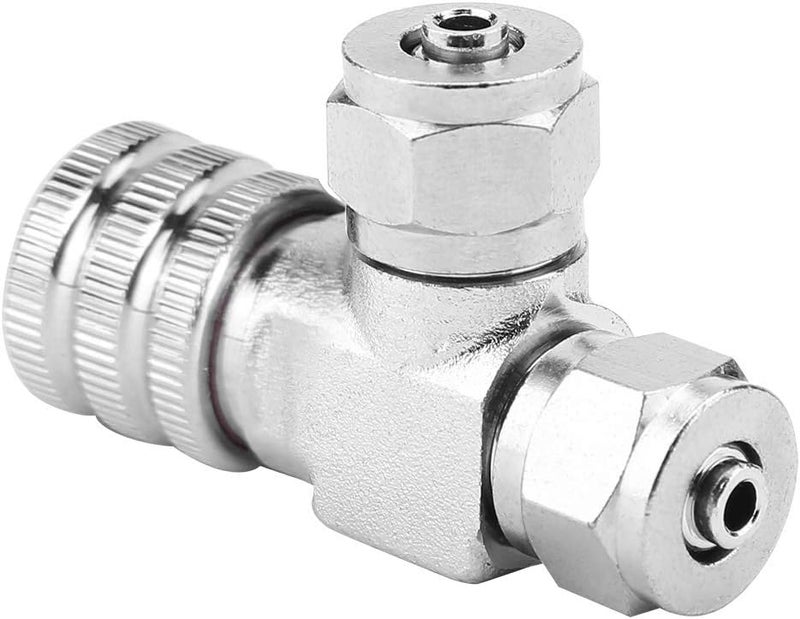 Pssopp CO2 Adjustable Valve, Stainless Steel Needle MicroMetering Valve for Aquarium CO2 Control, Easy Installation for Aquarists (Double-head fine-tuning valve (takeover)) - Image 4