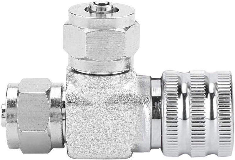 Pssopp CO2 Adjustable Valve, Stainless Steel Needle MicroMetering Valve for Aquarium CO2 Control, Easy Installation for Aquarists (Double-head fine-tuning valve (takeover)) - Image 3