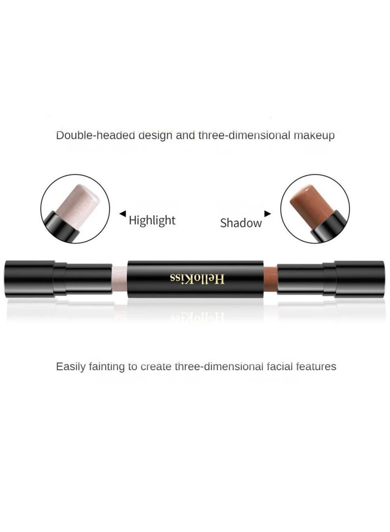HelloKiss قلم تظليل وإضاءة مزدوج الطرف 2 في 1 - قلم مكياج احترافي طويل الأمد ومقاوم للماء لتحديد الوجه والجسم 01 - Image 5