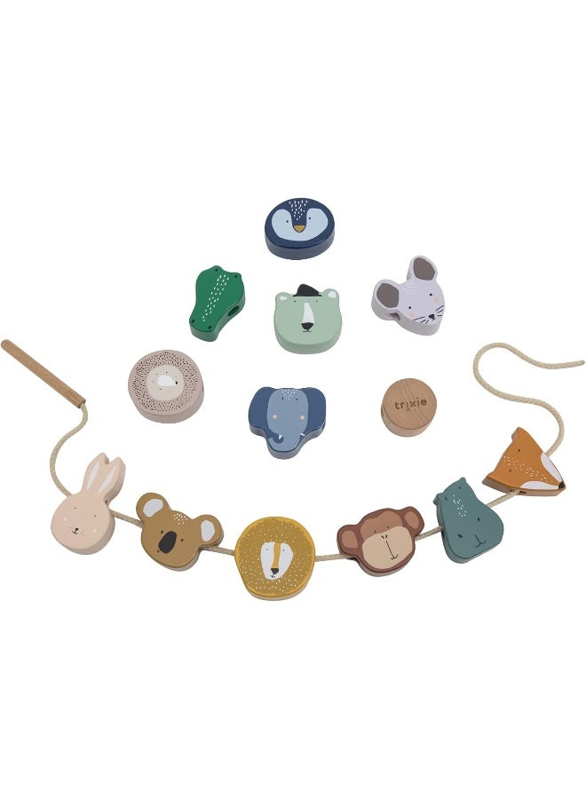 Trixie Wooden Animal Lacing Beads - Image 1