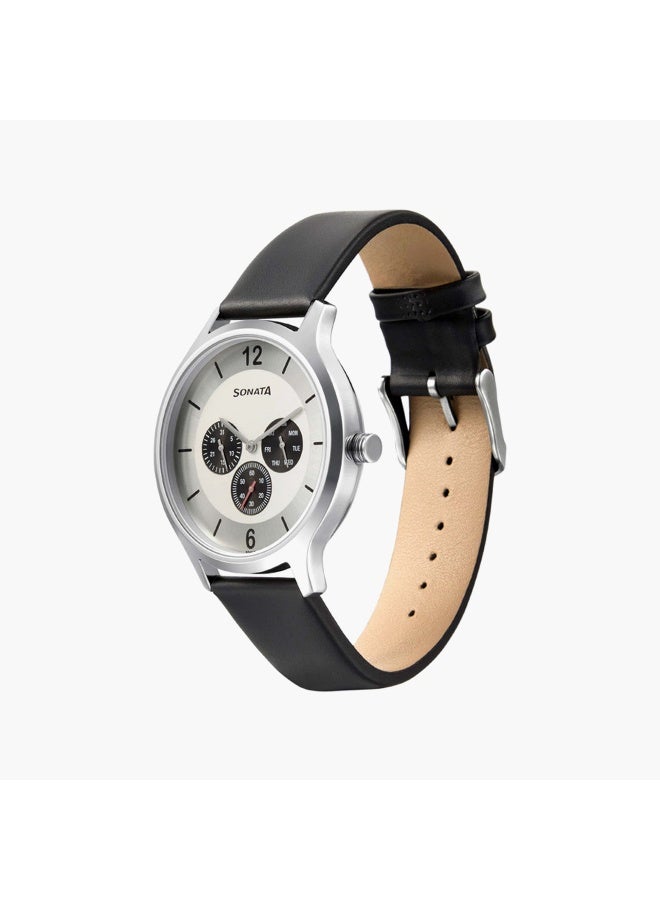 Sonata Men's Black Analog Watch - Image 2