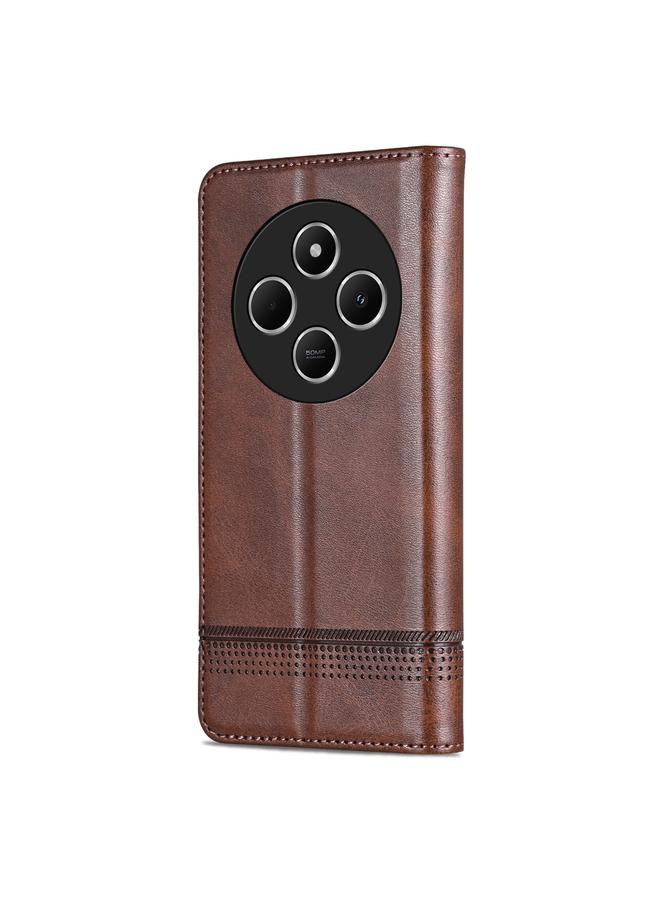 erorex Case For Redmi 14C 4G Magnetic Calf Texture Flip Leather Phone Case - Image 3