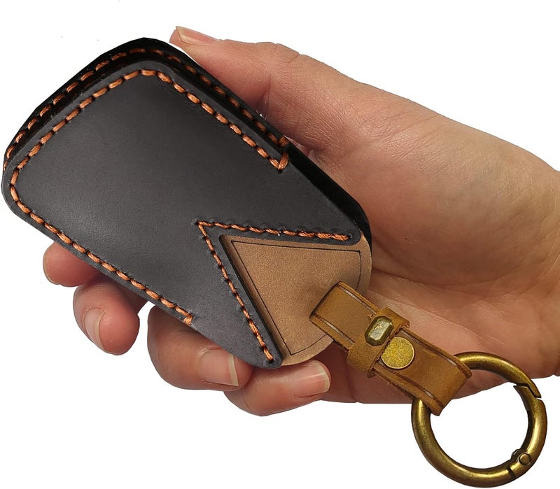 FFCMAN Genuine Leather Key Fob Cover for 2021-2022 Chevy Models - Image 2
