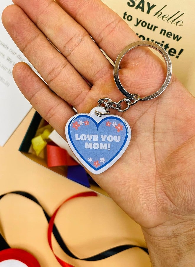 SINCE 7 STORE Mom I Love You Keychain Gift for Mom for Mother's day or Birthday/Comes in a beautiful box for gifting - Image 1
