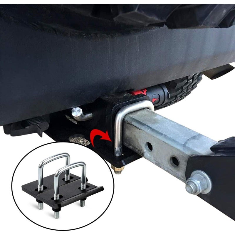 304 Stainless Steel Stabilizer Clamp 2 Sets Anti Wobble Hitch Eliminates Sway Road Noise for Trucks SUVs RVs - Image 5