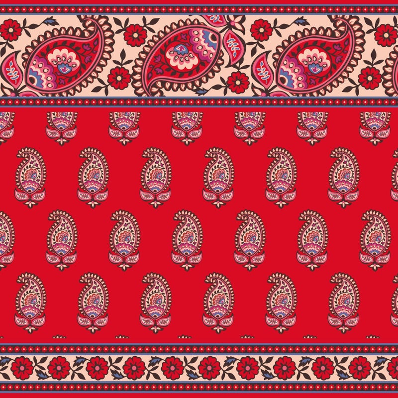 Vera Bradley Premium Cotton Lunch Bag  Flowering Paisley Goji Berry  One Size - Image 5