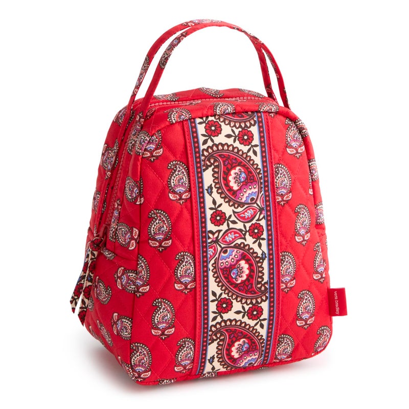 Vera Bradley Premium Cotton Lunch Bag  Flowering Paisley Goji Berry  One Size - Image 1