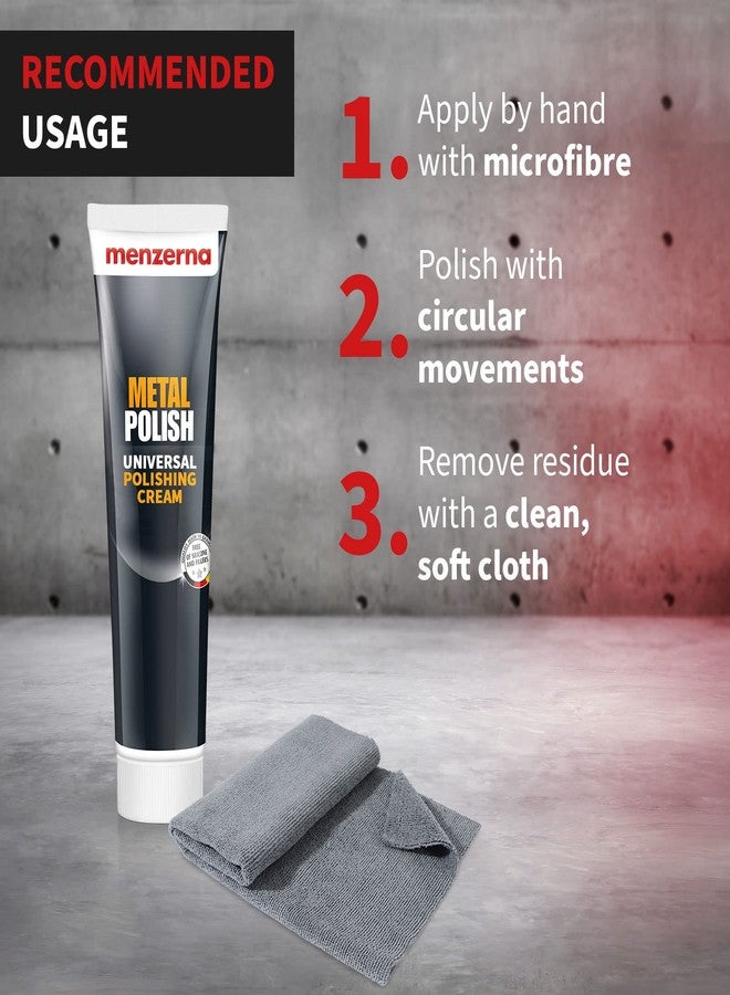 Menzerna Metal Polish Universal Polishing Cream (Cleans and Polishes Stainless Steel, Aluminium, Chrome, Brass, Copper, Silver and Plastics) - Image 3