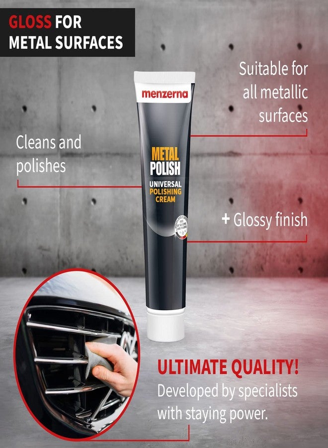 Menzerna Metal Polish Universal Polishing Cream (Cleans and Polishes Stainless Steel, Aluminium, Chrome, Brass, Copper, Silver and Plastics) - Image 4