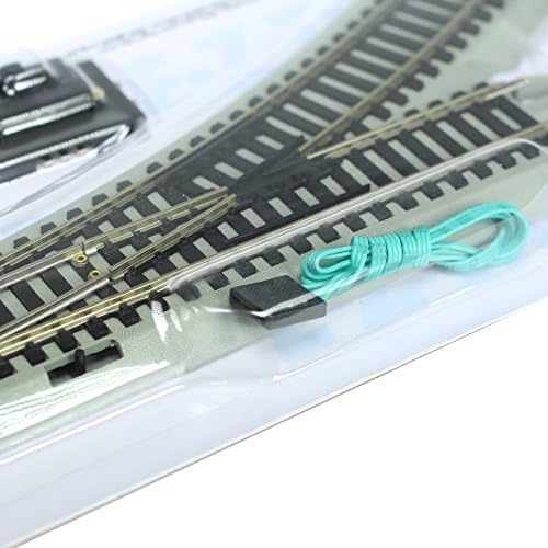 Bachmann Trains HO Scale Bachmann Trains Snap-Fit E-Z Track Remote Turnout - Left - Image 2