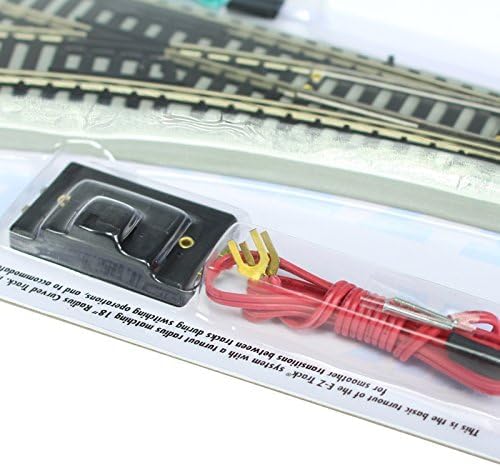 Bachmann Trains HO Scale Bachmann Trains Snap-Fit E-Z Track Remote Turnout - Left - Image 4