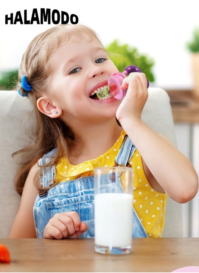 HALAMODO - Baby Food Feeder Fruit Feeder Pacifier Nibbler Infant Teething Toys Silicone Feeder Baby Mesh Teethers for Babies Baby Feeding Essentials - Image 1