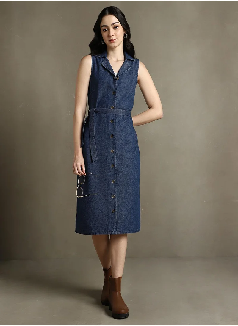 دينيس لينغو Dark Blue Dresses For Women