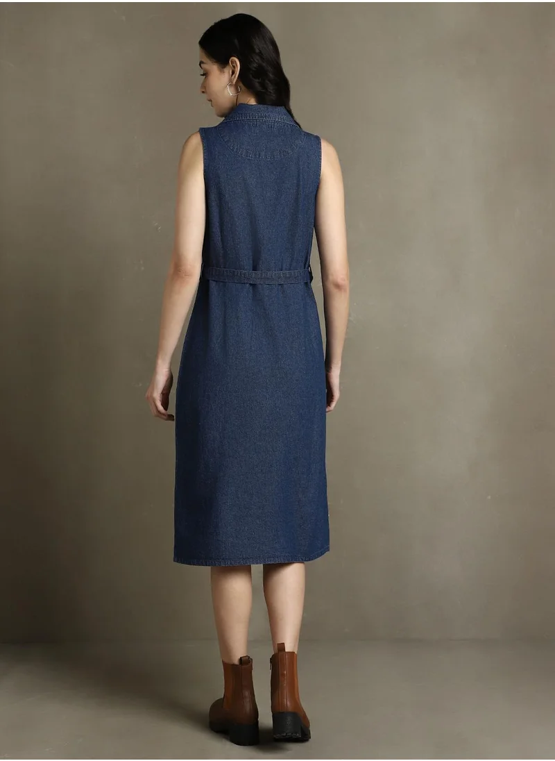 دينيس لينغو Dark Blue Dresses For Women