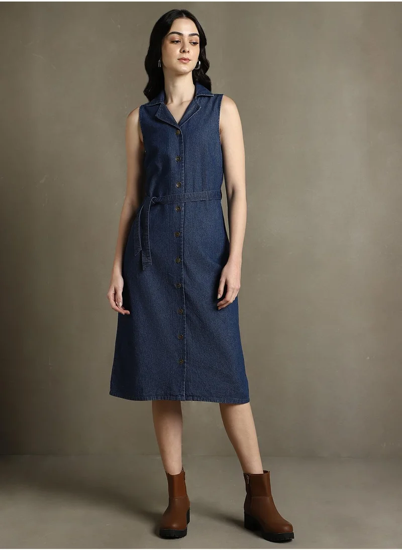 دينيس لينغو Dark Blue Dresses For Women