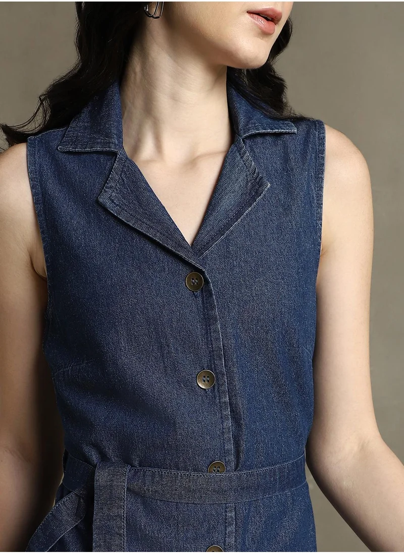 دينيس لينغو Dark Blue Dresses For Women