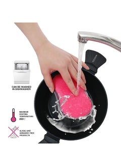 FERRO Fissman Stockpot Ferro 24x11.5Cm/4.43L with Glass Lid & Induction Bottom Durable Non Stick Stockpot Perfect for Soups Stews and Boiling Suitable for All Heat Sources (Aluminium With Non Stick Coating)  - Image 4