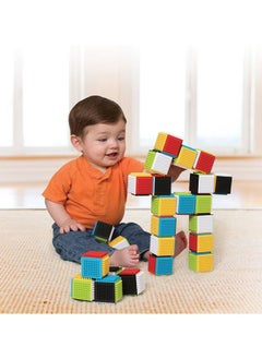 infantino Press & Stay Sensory Block Activity Toy For Baby From 6 Months And Above - Multicolour  - Image 3