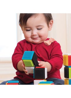 infantino Press & Stay Sensory Block Activity Toy For Baby From 6 Months And Above - Multicolour  - Image 5