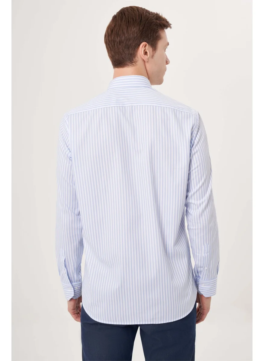 Bisse Men's Regular Fit Sports Shirt Blue GM23Y231040_D35