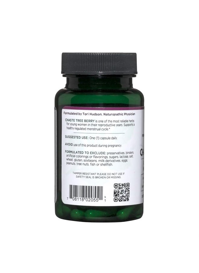 Vitanica Chaste Tree Berry Extract, Vitex Chasteberry Supplement for Women, Hormone Balance and Menstrual Cycle Support, Non-GMO, Vegan, 2 Month Supply, 60 Capsules  - Image 3