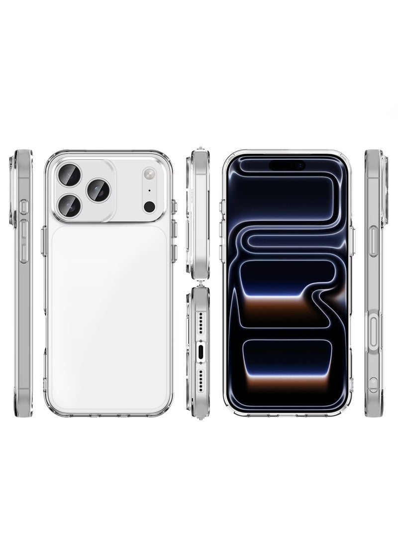 CATANES 2 Packs TPU Clear Case for iPhone 17 Pro Max Slim Design, One Case One Privacy Screen Protector, Shockproof Protection, Scratch-Resistant Cover with Enhanced Grip, Wireless Charging Compatible - Image 5