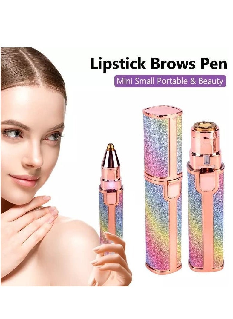 ELTRAZONE 2 in 1 Eyebrow Trimmer & Facial Hair Remover for Women, 2 in 1 Eyebrow Trimmer and 100% Painless Hair Remover with Light for Eyebrow, Nose, Lips, Face, Body - Image 3