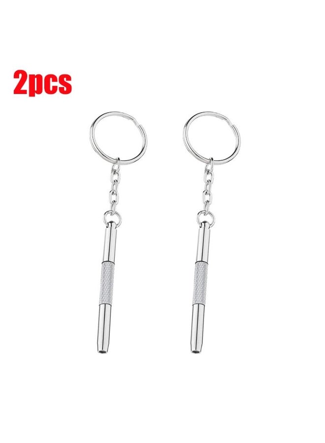 Steel Glasses Repair Kit with Keychain  - Image 2
