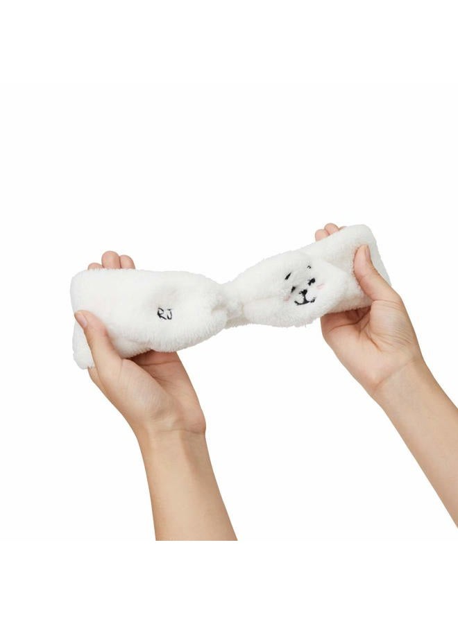 BT21 البضائع الرسمية من لاين فريندز - رباط رأس مكياج الشعر لشخصية RJ - Image 2