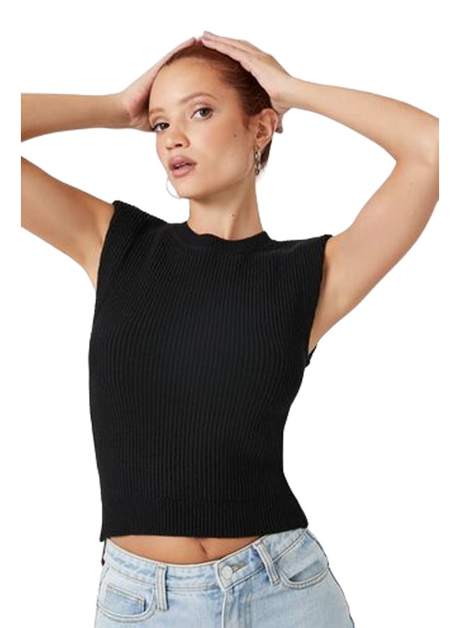 FOREVER 21 Sweater-Knit Crop Top - Image 1