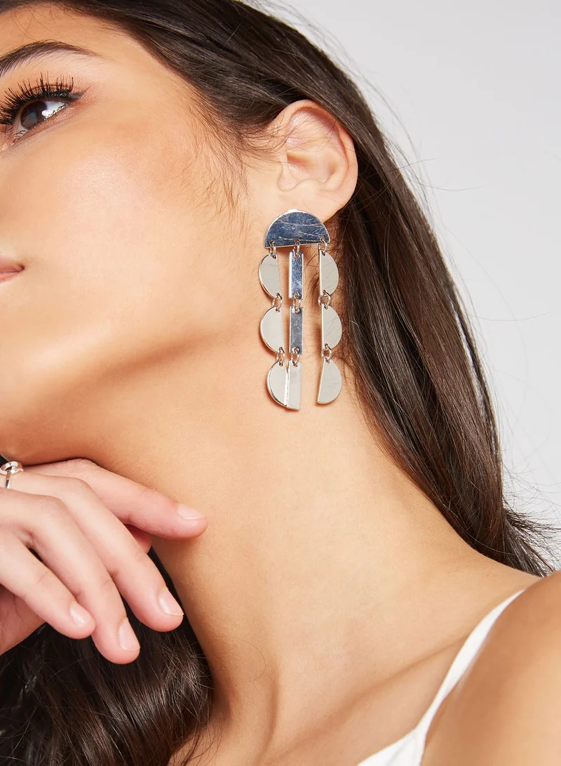 Ginger Textured Metal Earrings