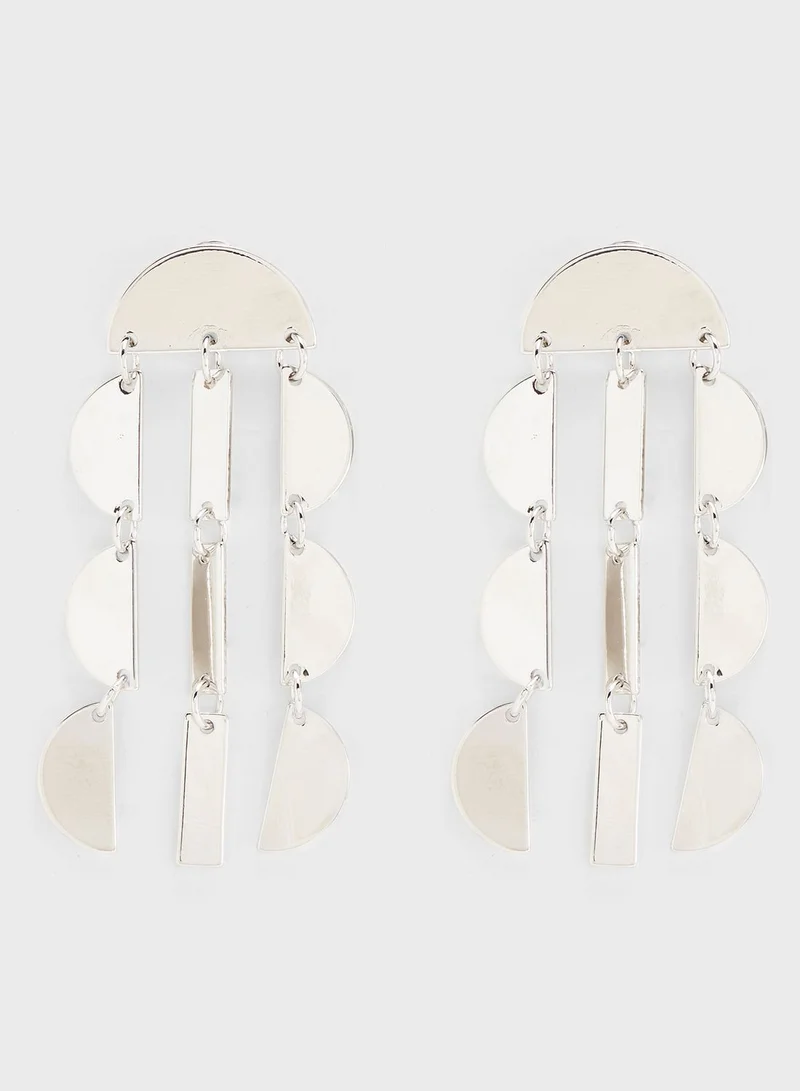 Ginger Textured Metal Earrings