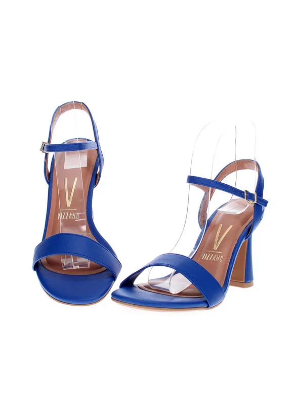 فيزانو Vizzano Ladies High Heel Sandals Blue | Made In Brazil