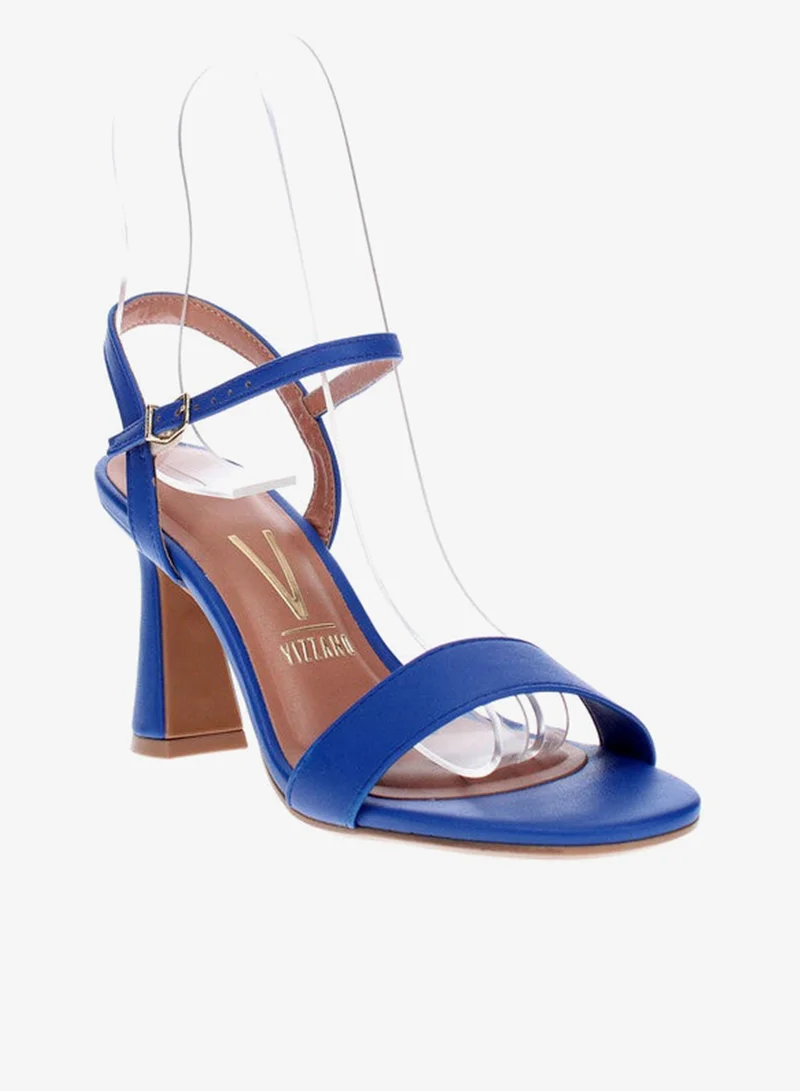 فيزانو صنادل فيزانو بكعب عالٍ للسيدات أزرق | صنع في البرازيل