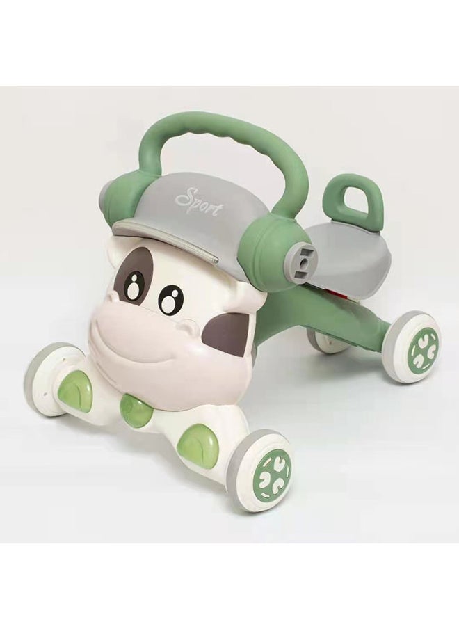 kiddoz simple Baby walking assistant toddler learn to walk musical and light baby walker  with music - Green 