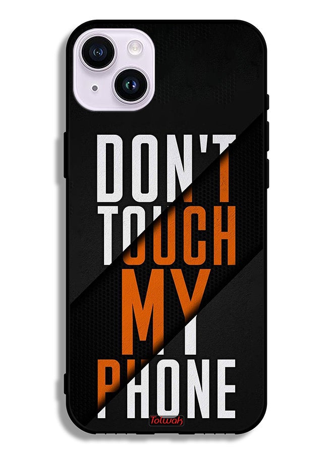 Tolwak Apple iPhone 14 Protective Case Do Not Touch My Phone - Image 2