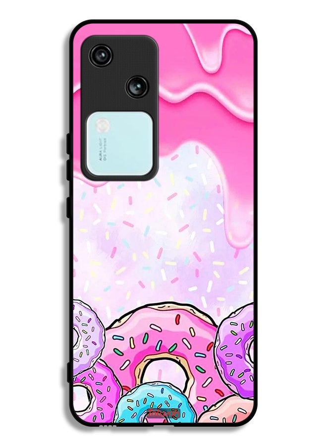 Tolwak Vivo V30 5G Protective Case Cover Donut Colors - Image 1