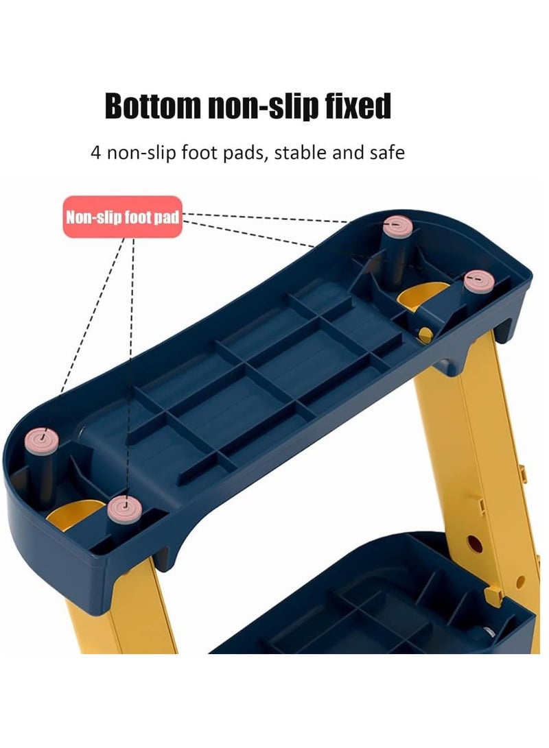 Baby Potty Ladder Potty Training Seat Foldable Potty Training for Kids Splash Guard with Soft Comfortable Non-Slip Pad (Blue) by TOYS-EGYPT - Image 5