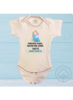 Grandmother Written Organic Cotton Snap Baby Bodysuit