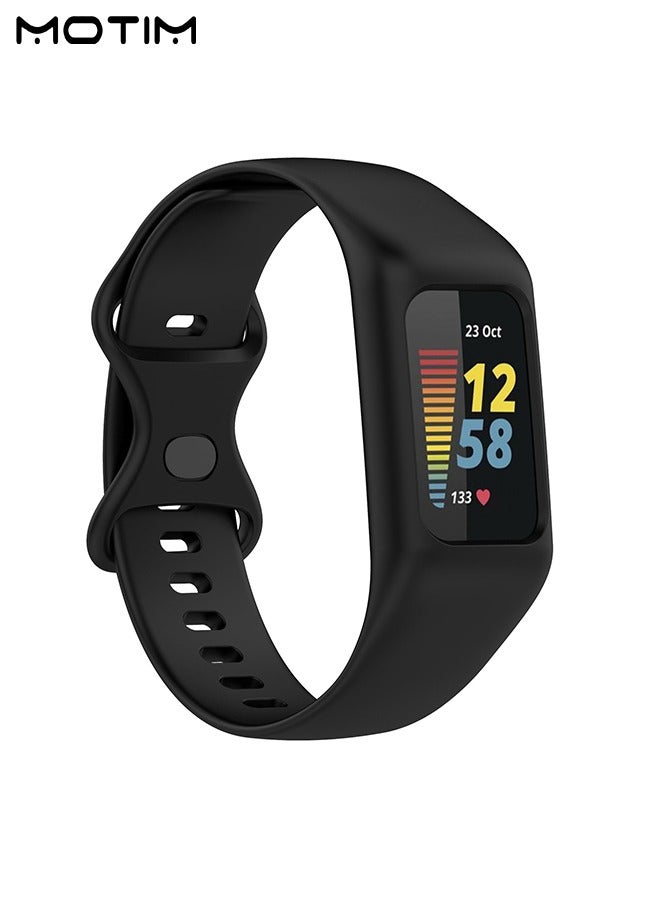 Motim 2 in 1 Soft Silicone Watch Bands for Fitbit Charge 6/5/4/3, Replacement Strap Sport Wristband for Fitbit Charge 6/5/4/3  - Image 1