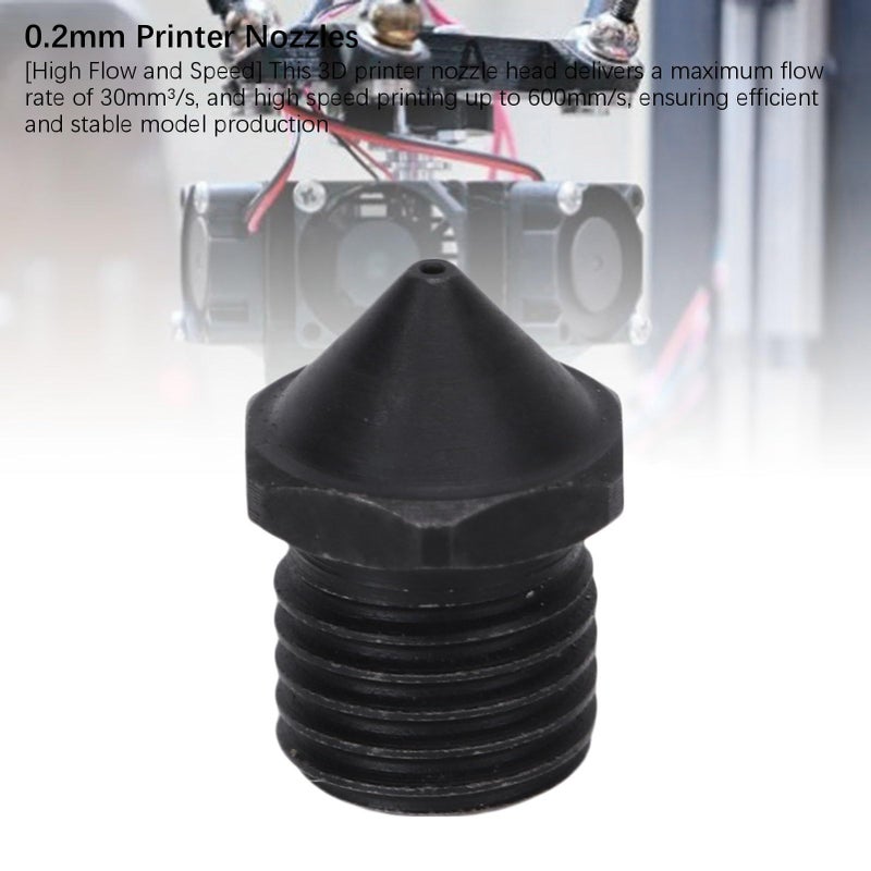 4Pcs 0.2mm Hardened Steel 3D Printer Nozzle Detachable Tip Set for 3D Printer - Image 5