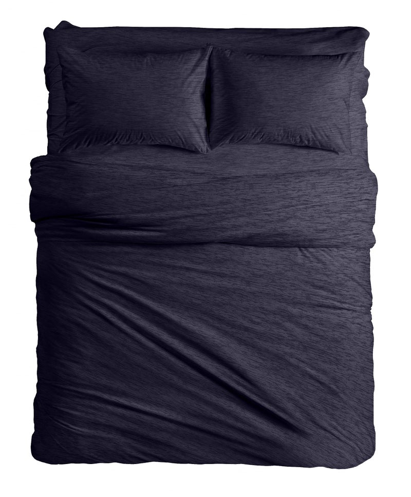 U.S. Polo Assn. U.S. Polo Assn. All Season  Soft and Cozy T-Shirt Material  1800 Thread Count 4-Piece Cotton Rich Jersey Sheet Set - Image 4