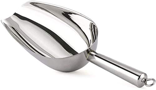 Kenbutsu Ice Scoop 12oz 11 Inch Medium Stainless Steel Metal Food Scoops for Kitchen Party Bar Wedding Durable  Heavy Duty Dishwasher Safe