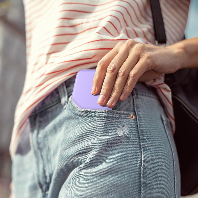 Kintion Pocket Mirror, 1X/3X Magnification LED Compact Travel Makeup Mirror with Light for Purse, 2-Sided, Portable, Folding, Handheld, Small Lighted Mirror for Gift, Purple - Image 4