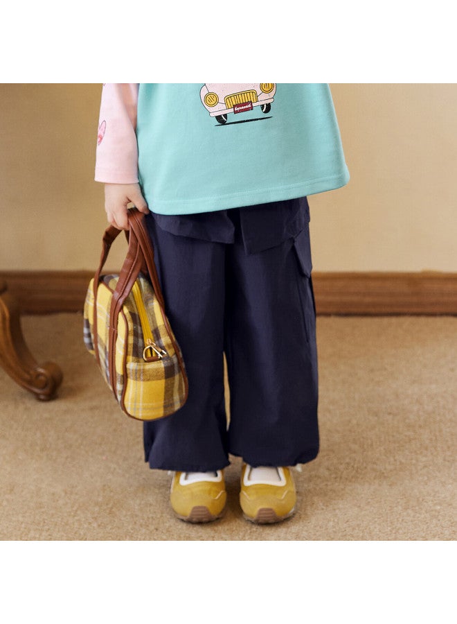 Luson Little O Treasure Kids Work Pants Girls Super Stylish Autumn New Girls Trendy Jogger Pants - Image 1
