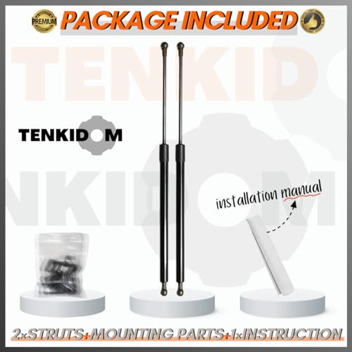 TENKIDOM Front Hood Struts Compatible with Nissan Altima/Teana L33 2012-2018 Shock Lift Supports Bonnet Gas Dampers Springs Kit No-Drill Bolt-on - Image 5